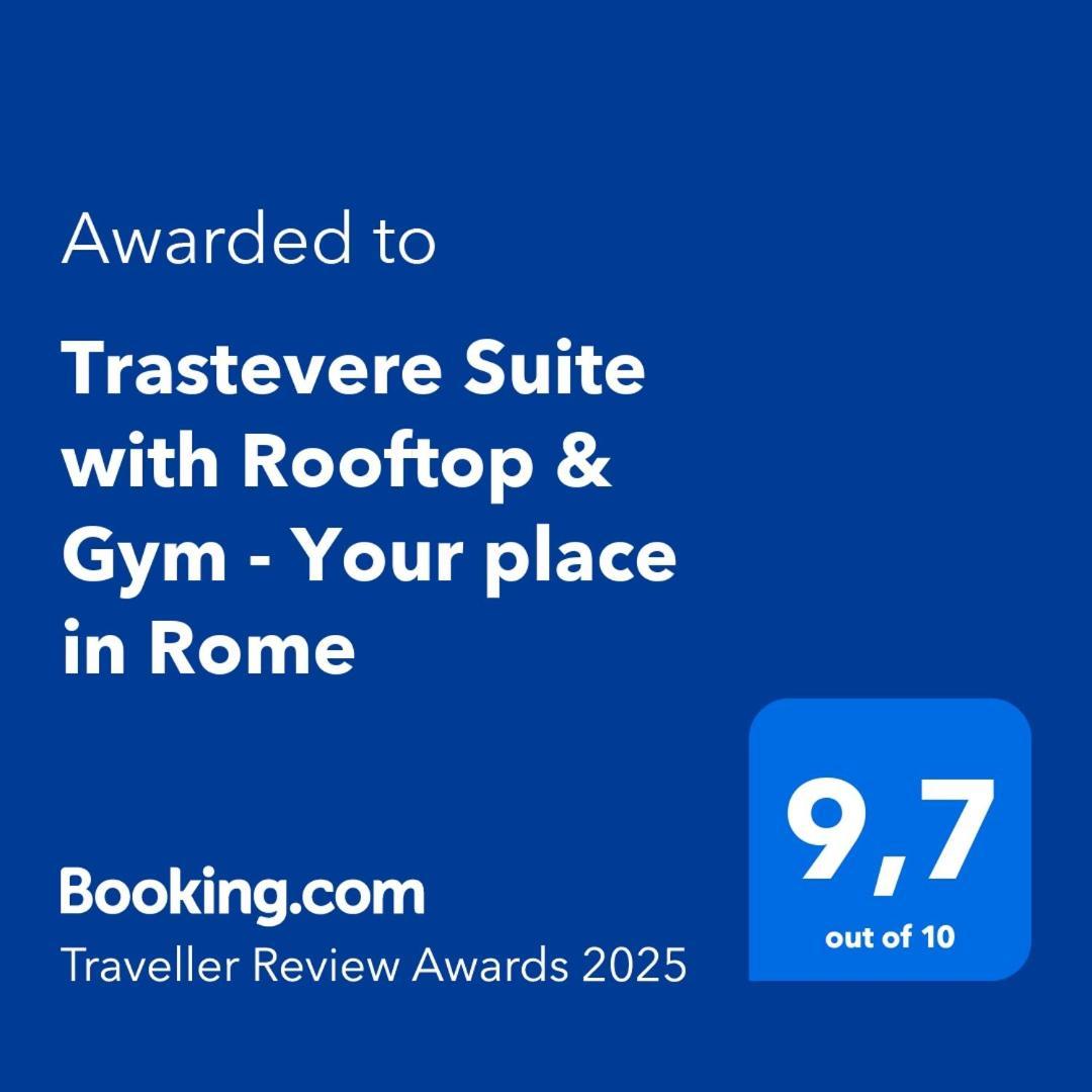 Aurealiving - Trastevere Suite With Rooftop & Gym, Your Place In Roma Exterior foto